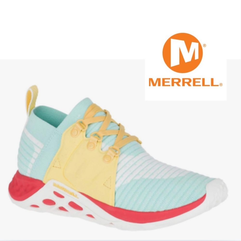 Merrell Teal and Pink Sneakers